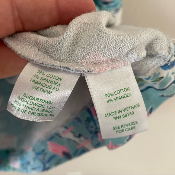 Lilly Pulitzer Skipper Popover XXL UPF 50+ Bali Blue Cape Cod Print - Picture 13 of 15